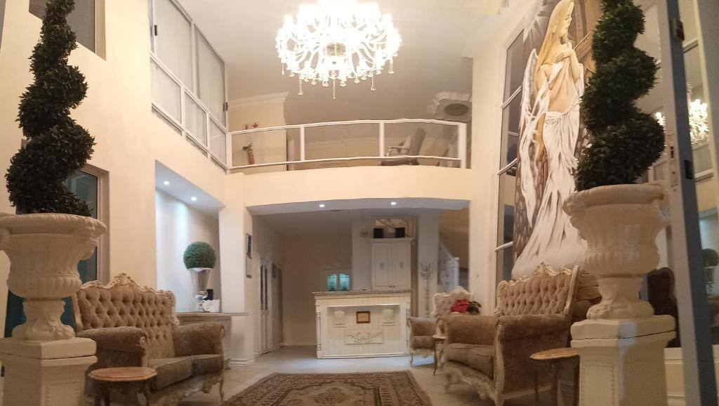 Casa Angelo lobby with chandelier, Vanderbijlpark